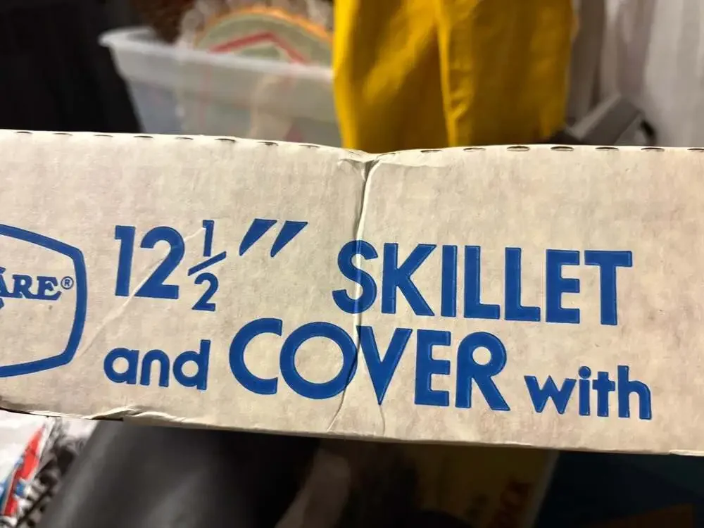 Vintage 12 1/2 Inch Skillet and Cover with SilverStone Non-Stick Surface